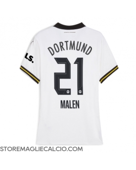 Borussia Dortmund Donyell Malen #21 Maglia Gara Terza Repliche 2024-25 Donna Maniche Corte